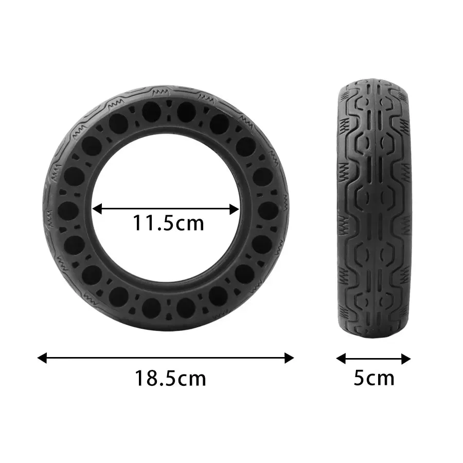 200x50 Explosion-proof Electric Bike Scooter Tubeless Tyres 8 Inch Motorcycle Solid Wheel Tires Bee Hive Holes 200*50 Tire