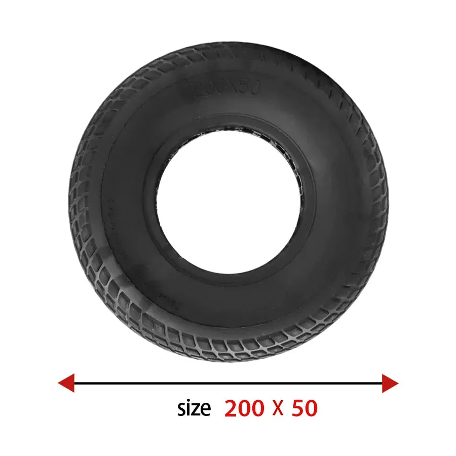 200x50 Explosion-proof Electric Bike Scooter Tubeless Tyres 8 Inch Motorcycle Solid Wheel Tires Bee Hive Holes 200*50 Tire