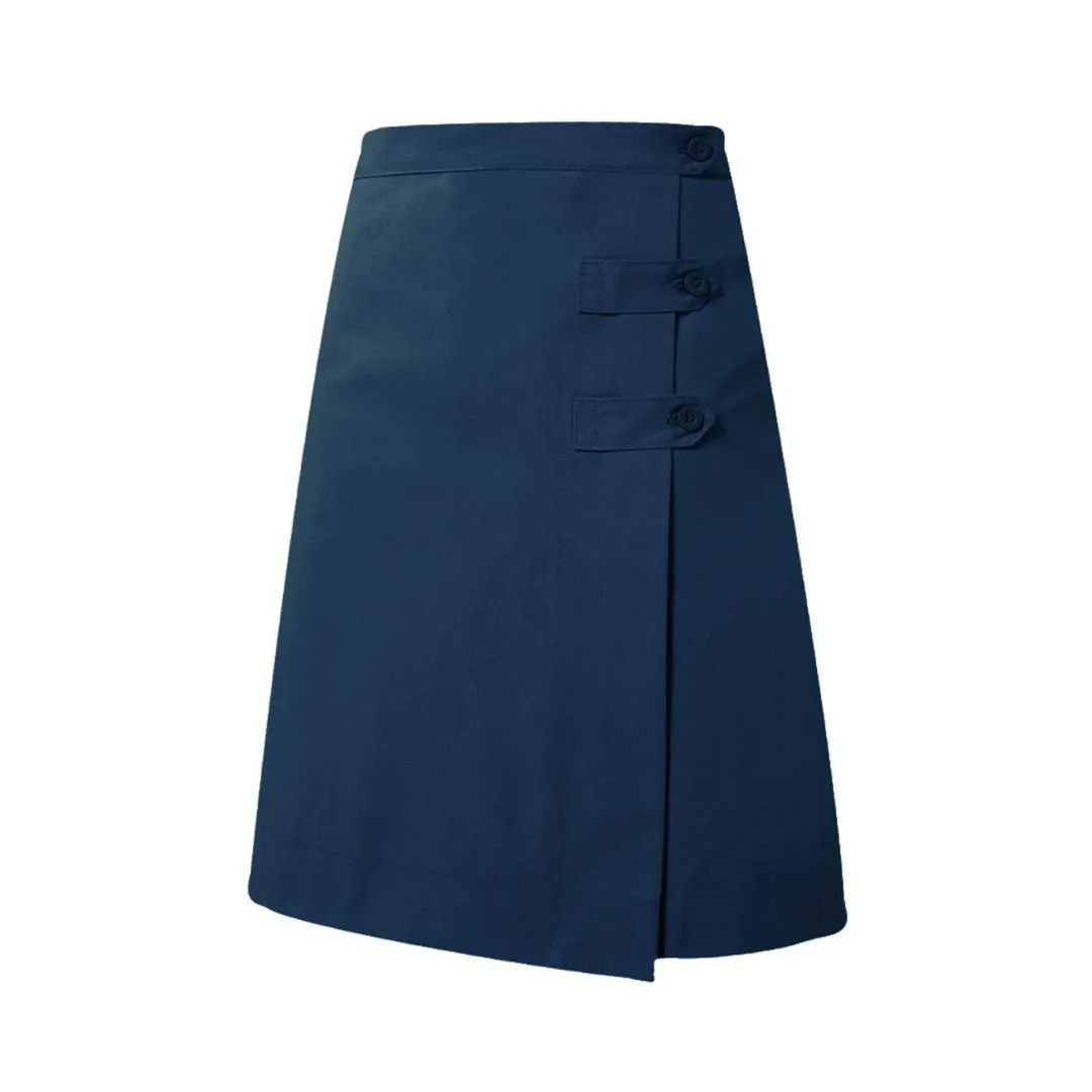 A  Navy Long Skort - Girls