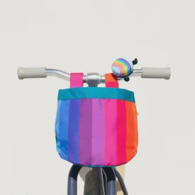 Bike & Scooter Front Canvas Basket | Rainbow