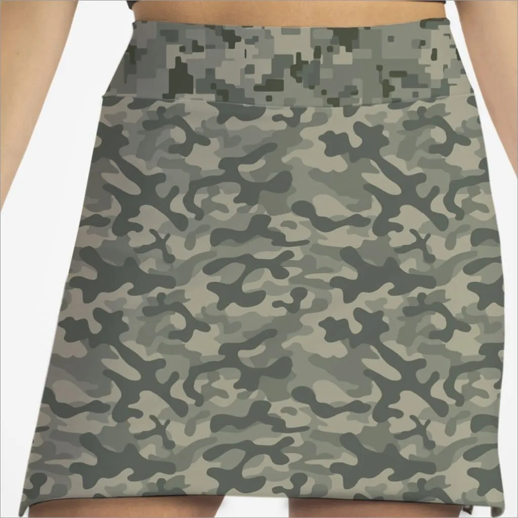 CAMO GREEN SKORT