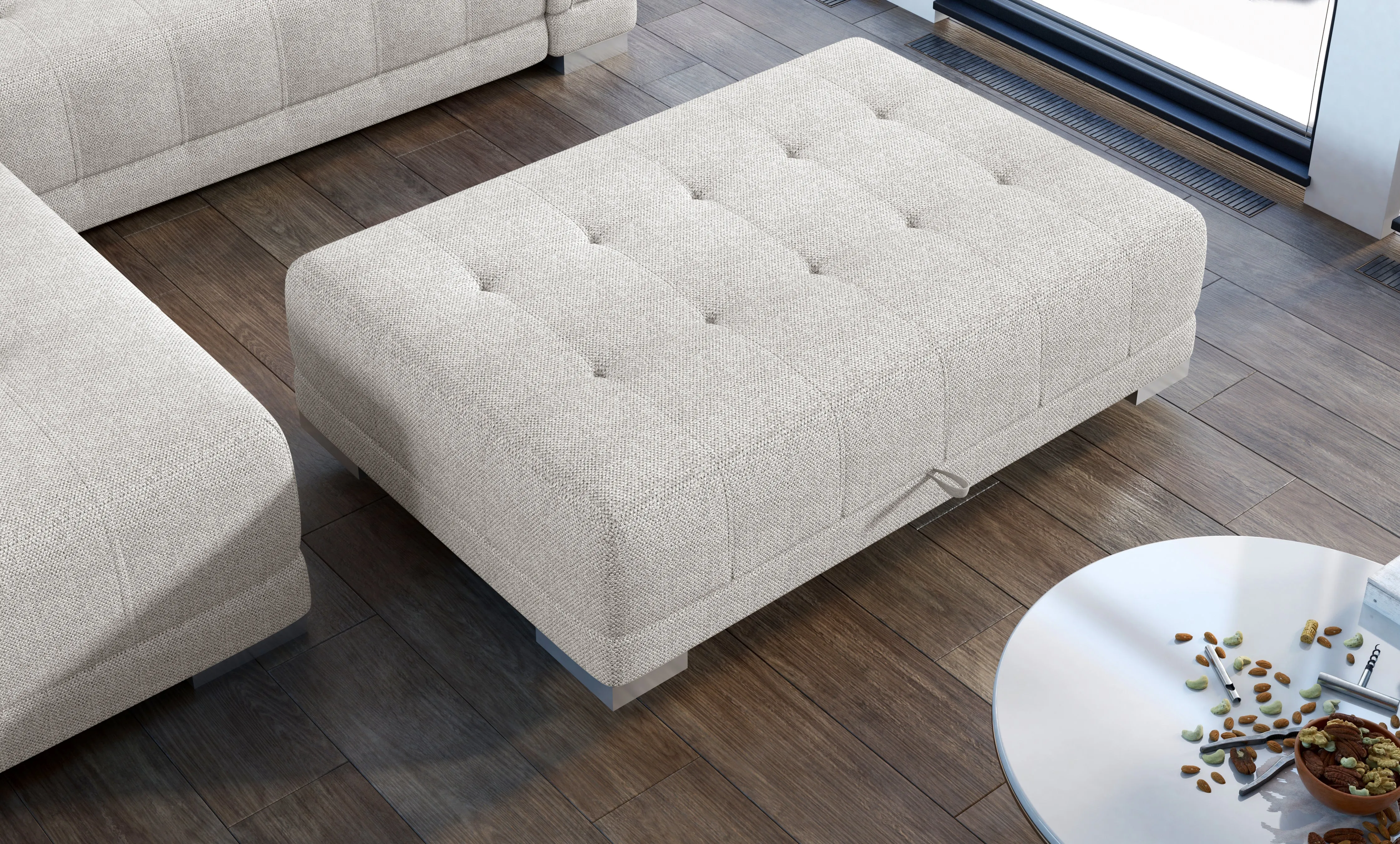 CARINA Ottoman with Storage 53 x 28 in