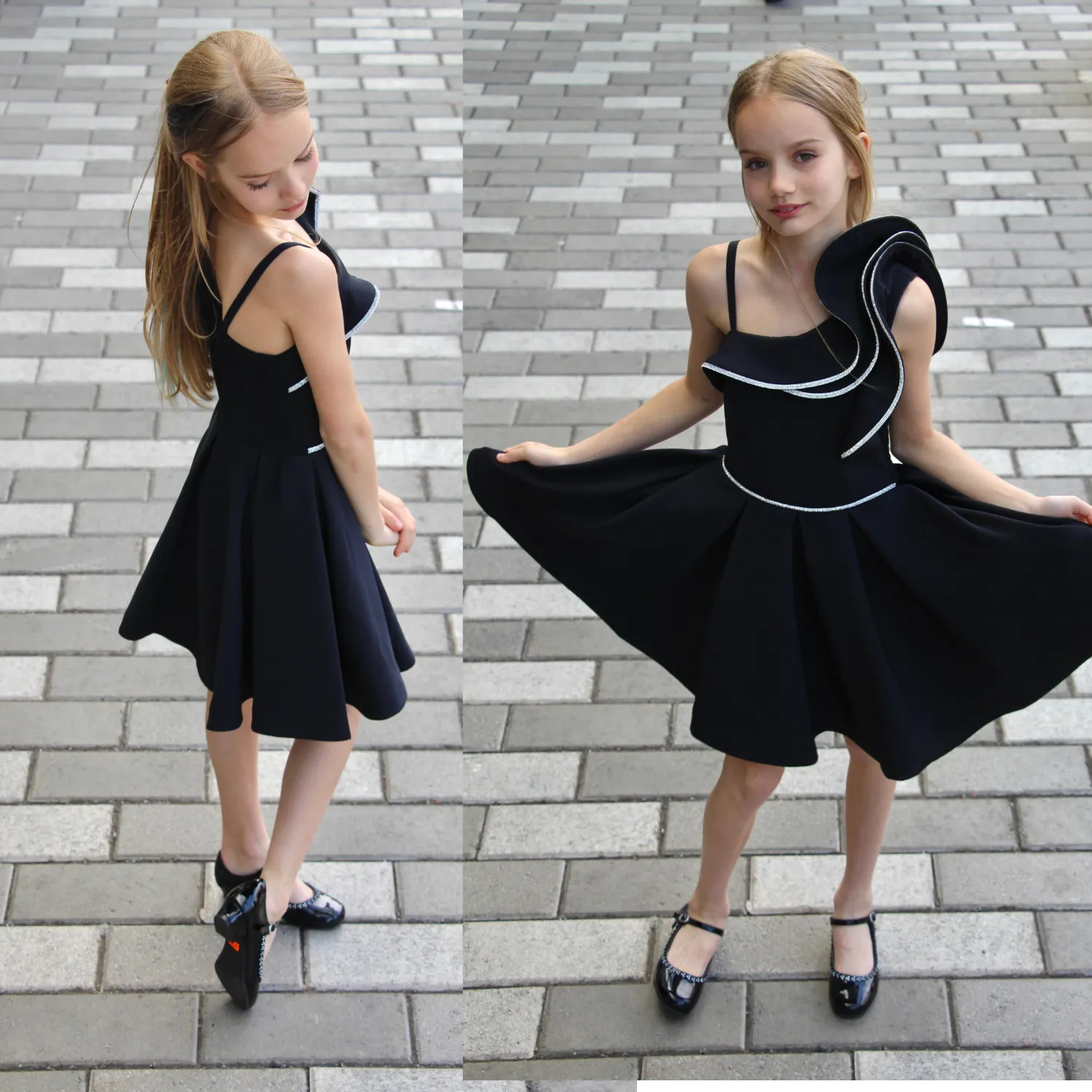 Celebrity stylish preteen girls formal dress