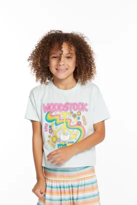 Chaser Woodstock Peace Sign Girls Tee