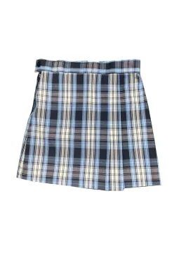 Christ The King Stitched Down Pleat Plaid Skort