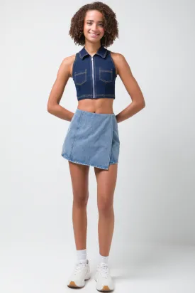 Denim Skort Blue