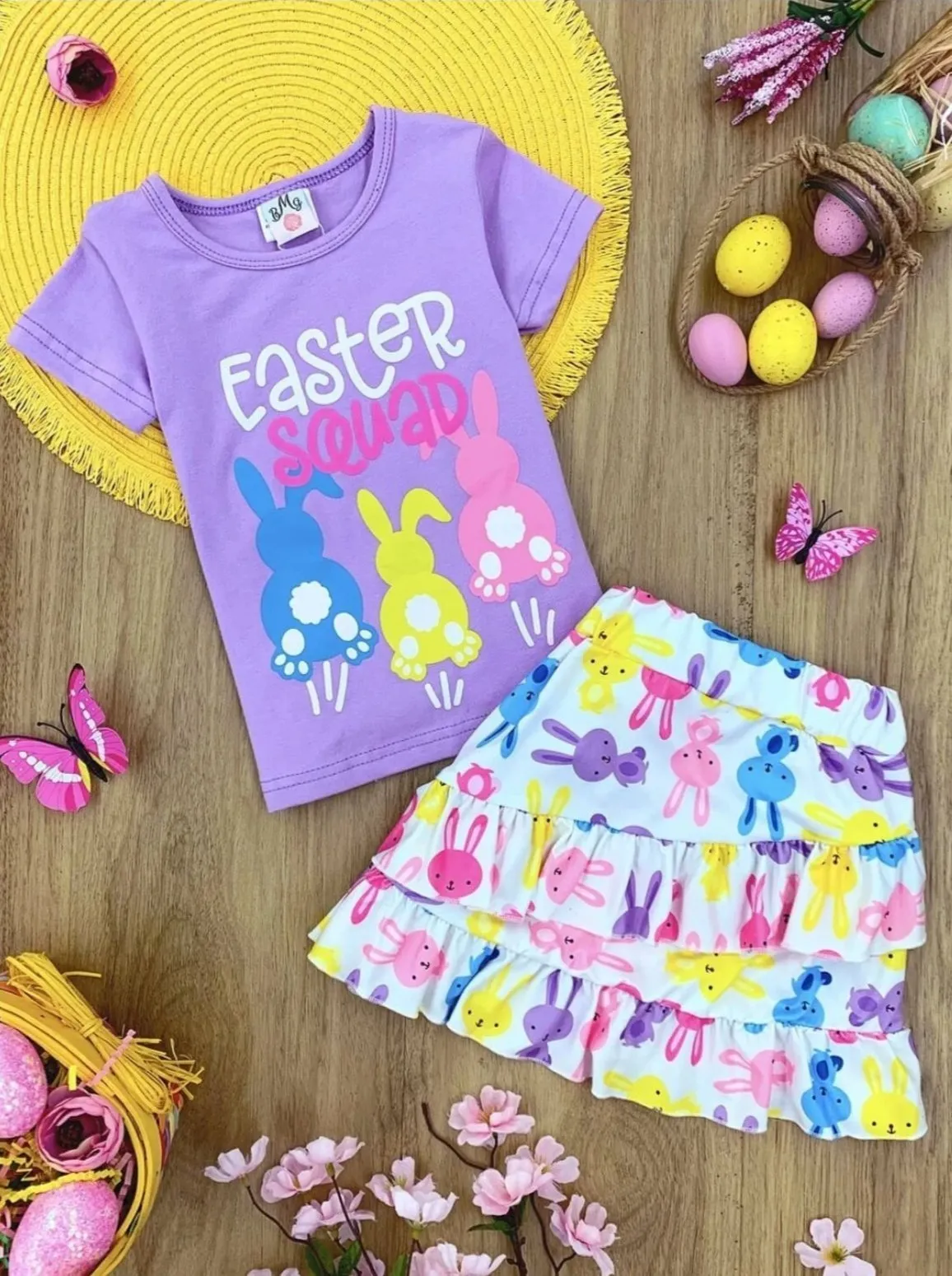 Easter Squad Ruffled Skirt Set