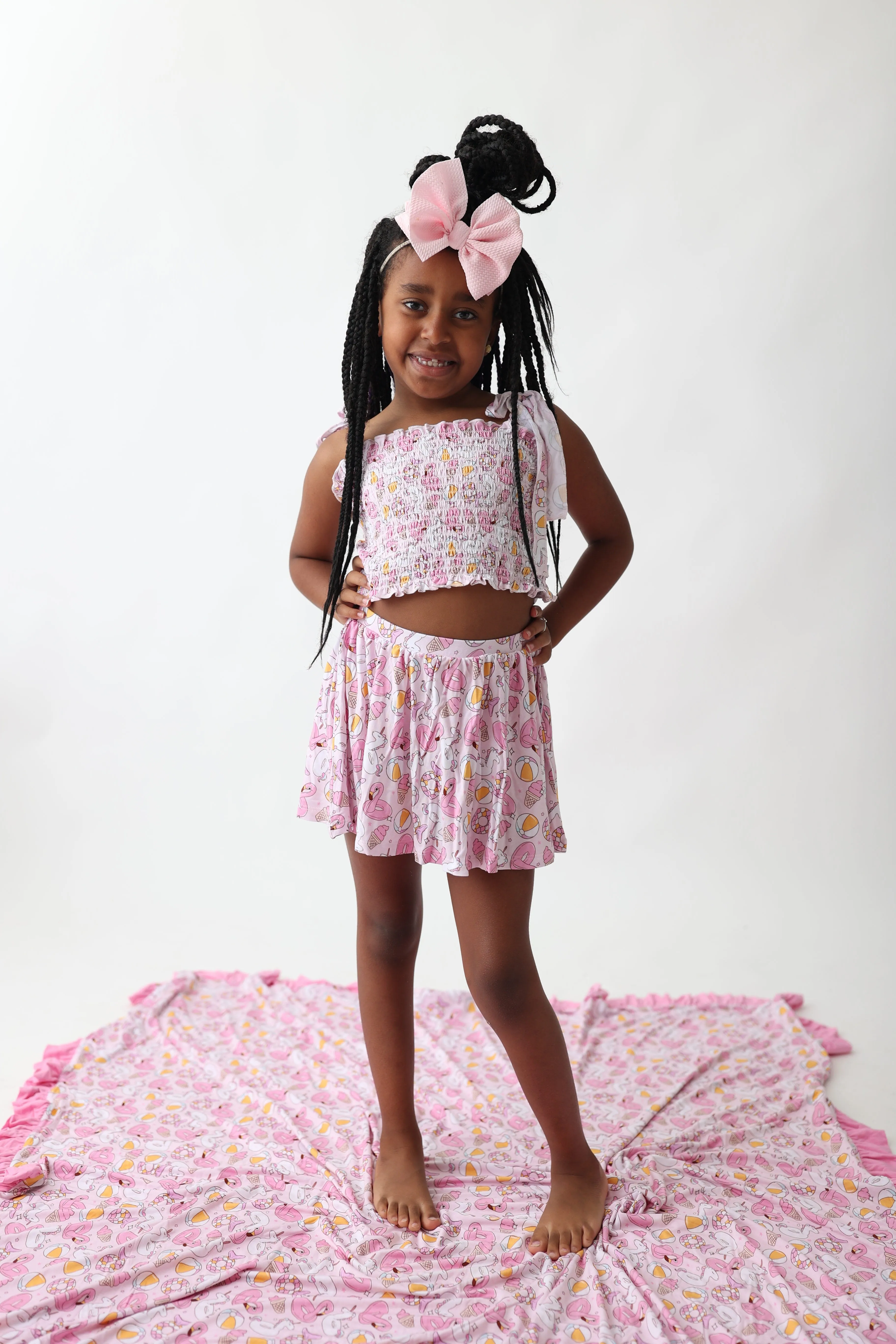 Exclusive Girls Just Wanna Have Sun Dream Smocked Skirt Set