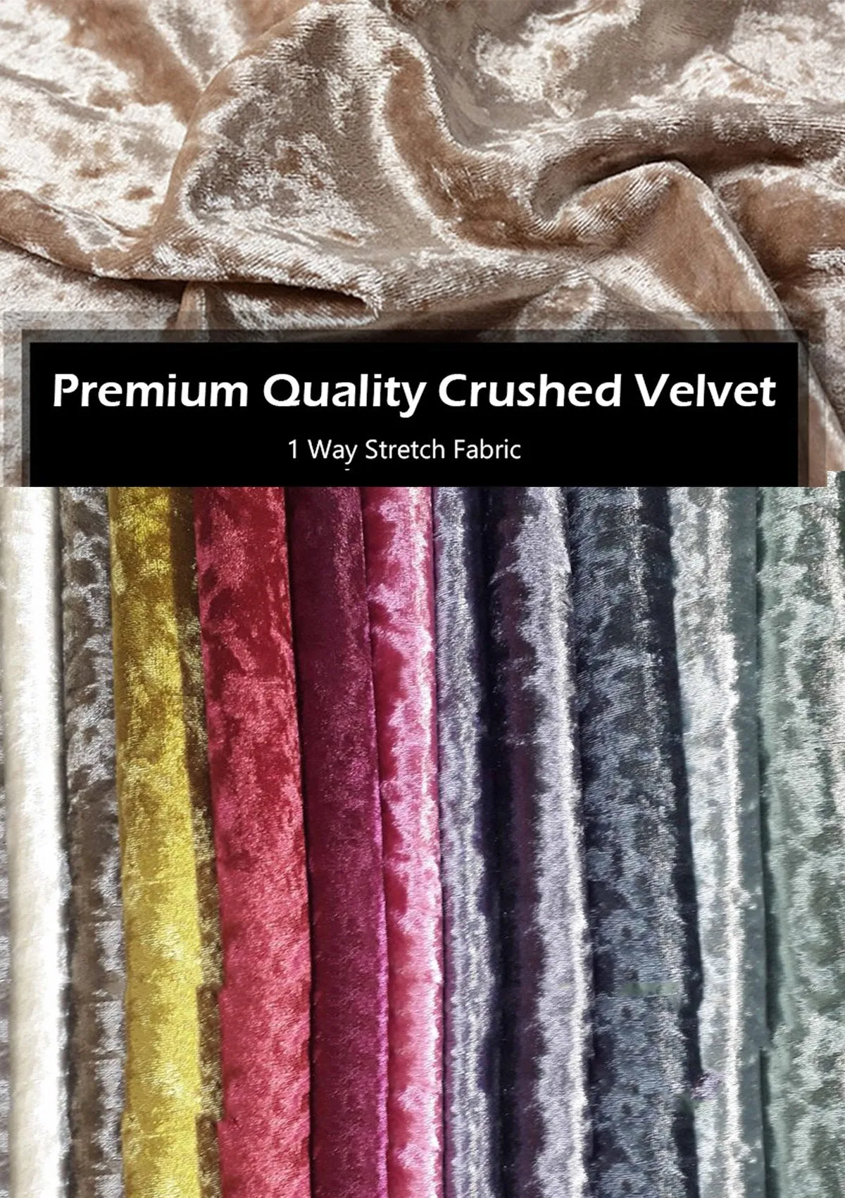 Fuchsia Pink Premium Crushed Velvet 1 Way Stretch Fabric Dress Craft Wedding Cushion 60" - 150cm Wide Per Metre