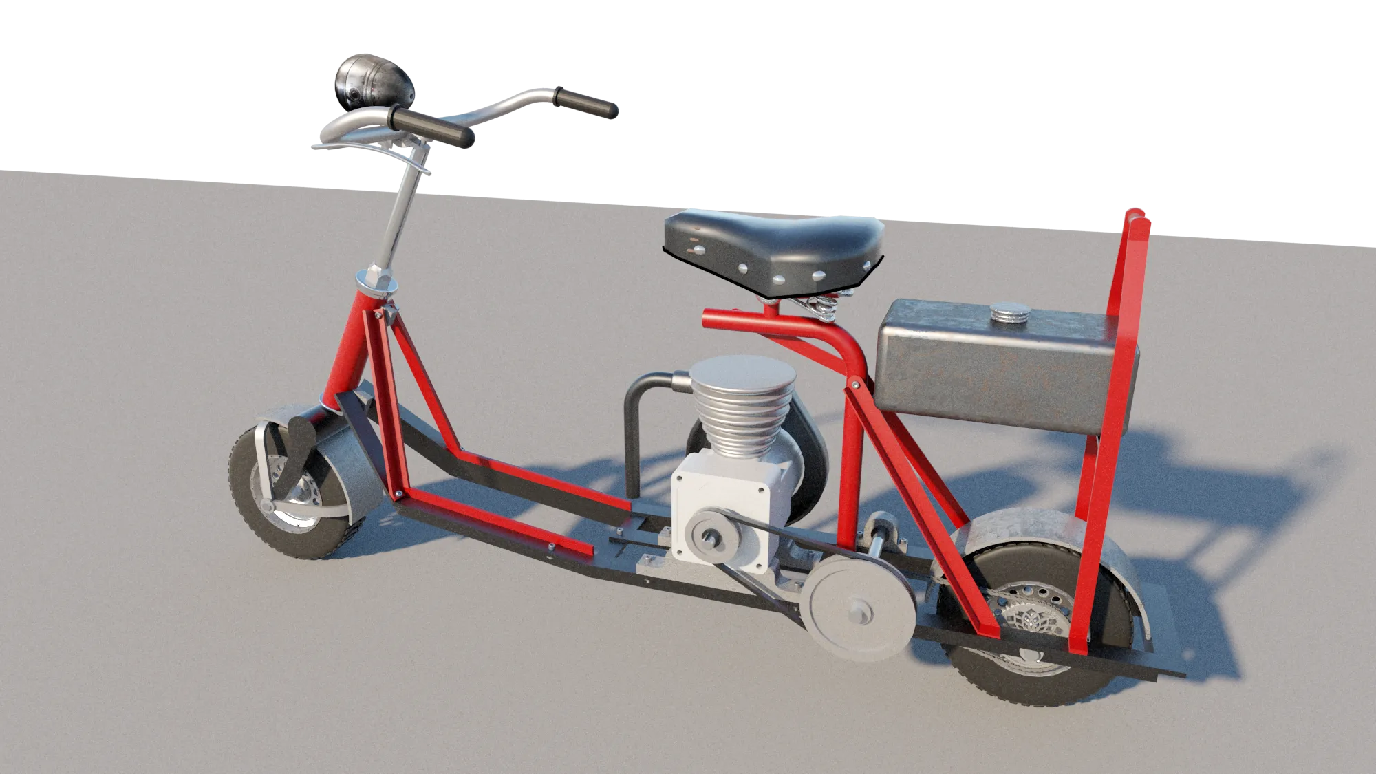 Gas or Electric Scooters - Mini Bike DIY Plans Metal Frame Minibike Outdoor Sports