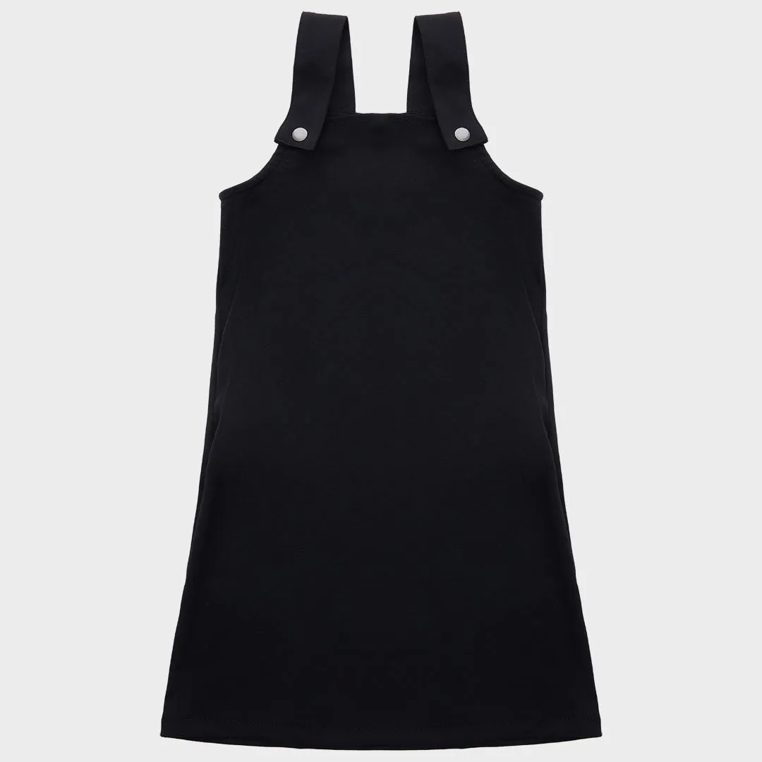 Girls` Black School Dress