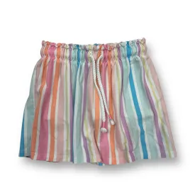 Girls Cat & Jack Size 4/5 Pastel Stripe Elastic Waist Cartwheel Skort