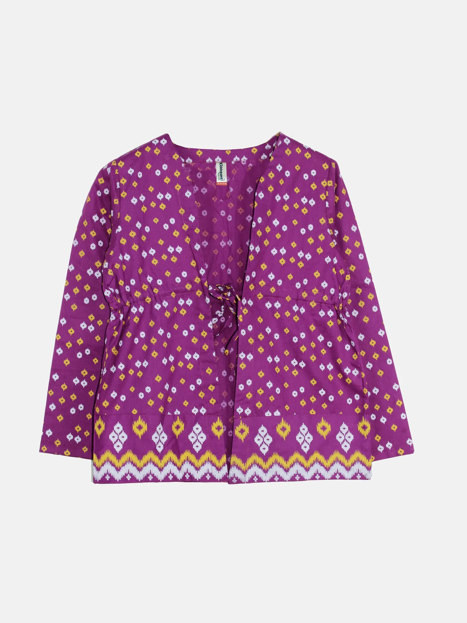 Girls Ethnic Tie up Shrug