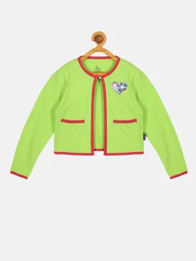 Girls Fleece Jacket With Double Pocket