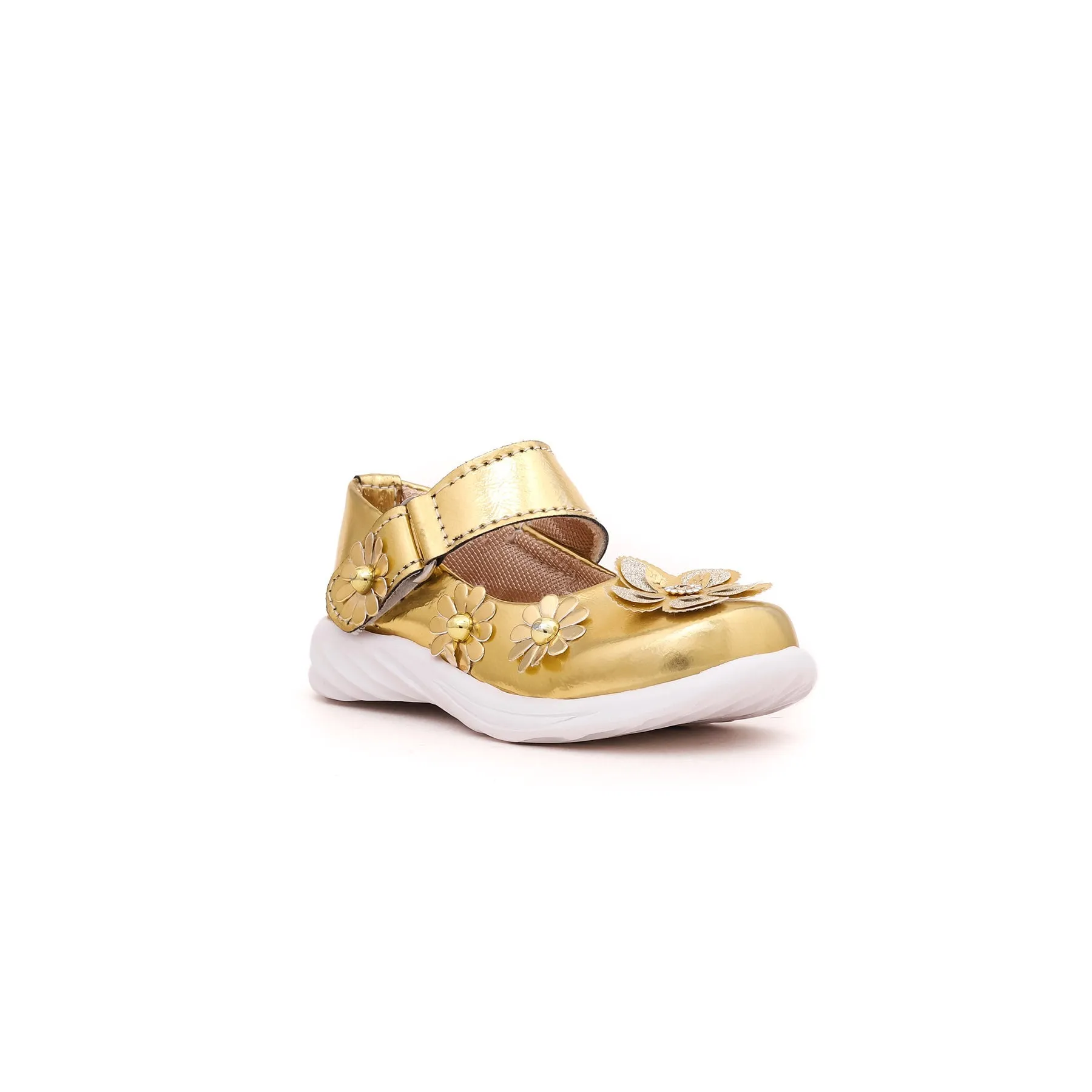 Girls Golden Casual Pumps KD0576