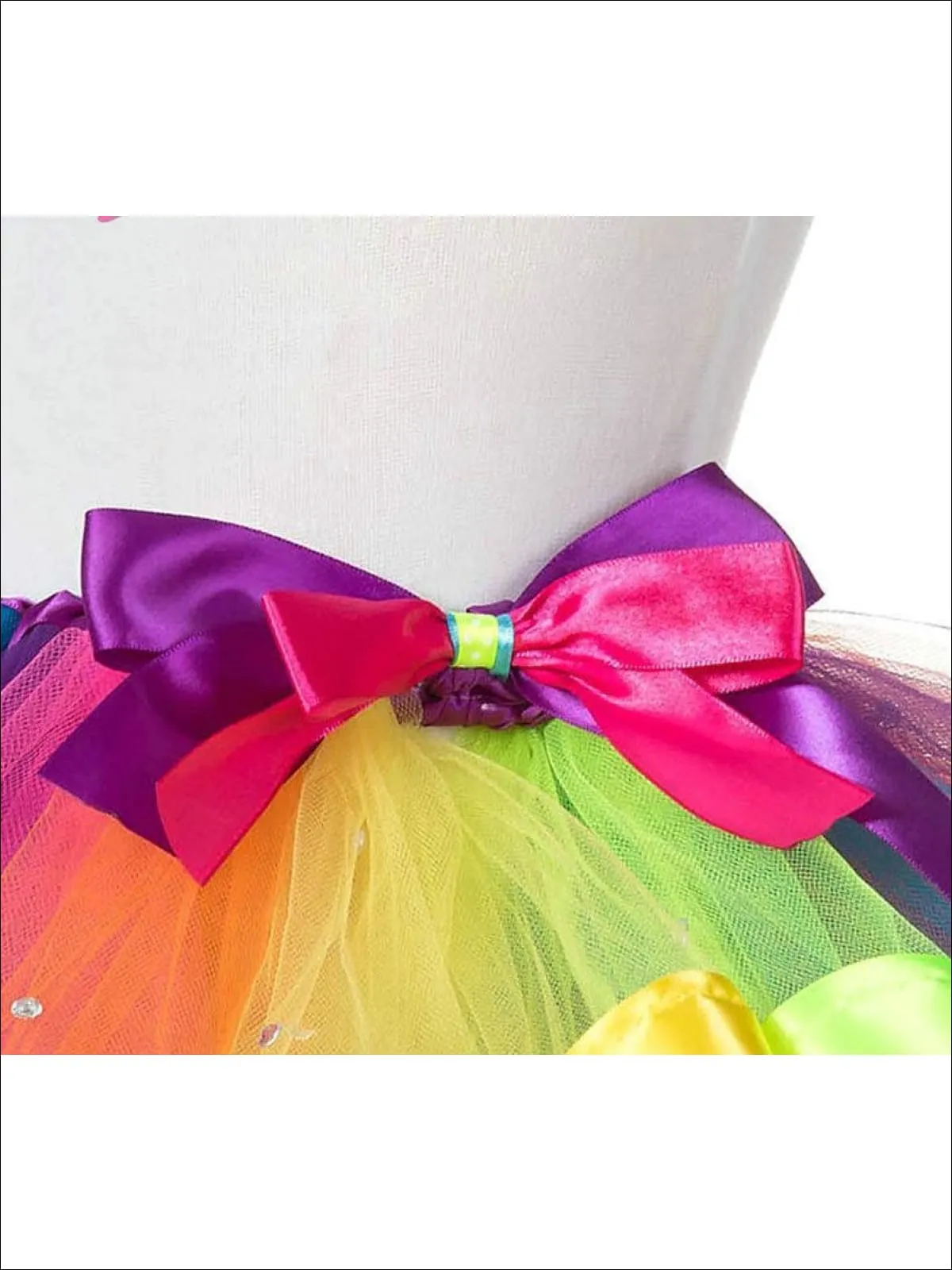 Girls Magical Rainbow Tutu With Rhinestones