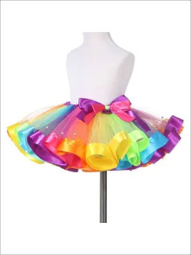 Girls Magical Rainbow Tutu With Rhinestones