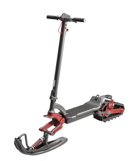 GlareWheel ES-S15 All Terrain Electric Scooter with Ski Convert Kit