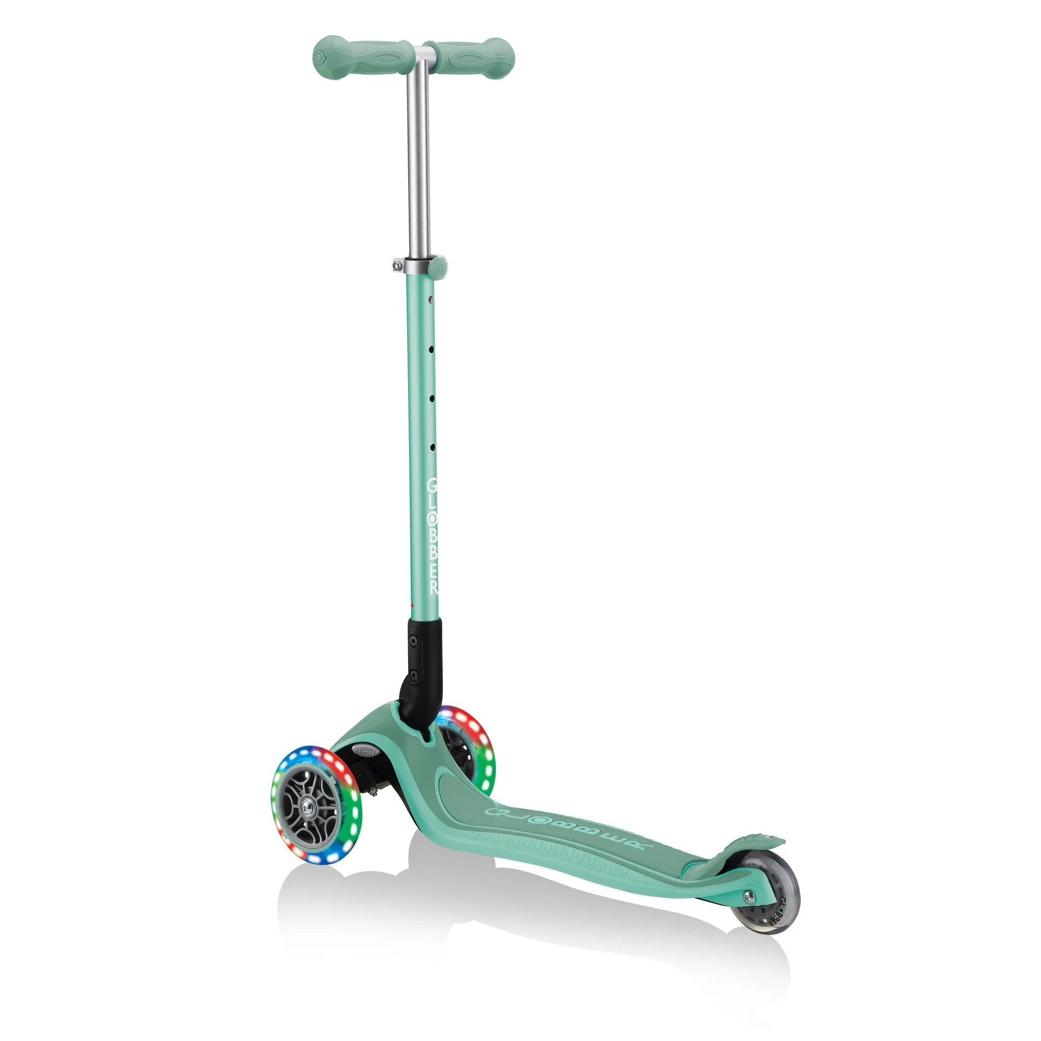 Globber Primo Foldable Plus Lights - Mint (3y - 9y)