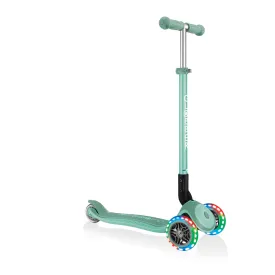 Globber Primo Foldable Plus Lights - Mint (3y - 9y)