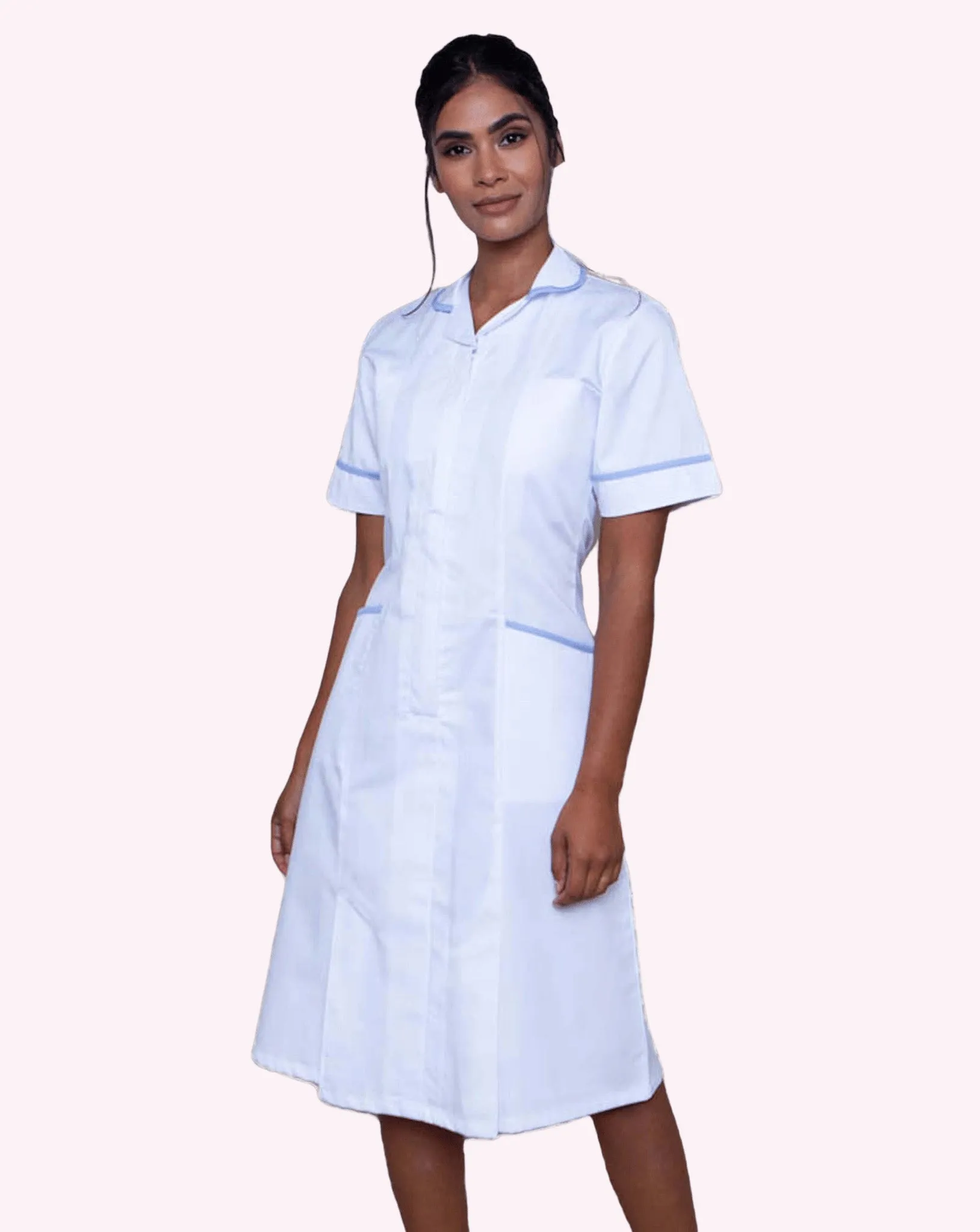 Hartford Classic Healthcare Dress - White / Sky