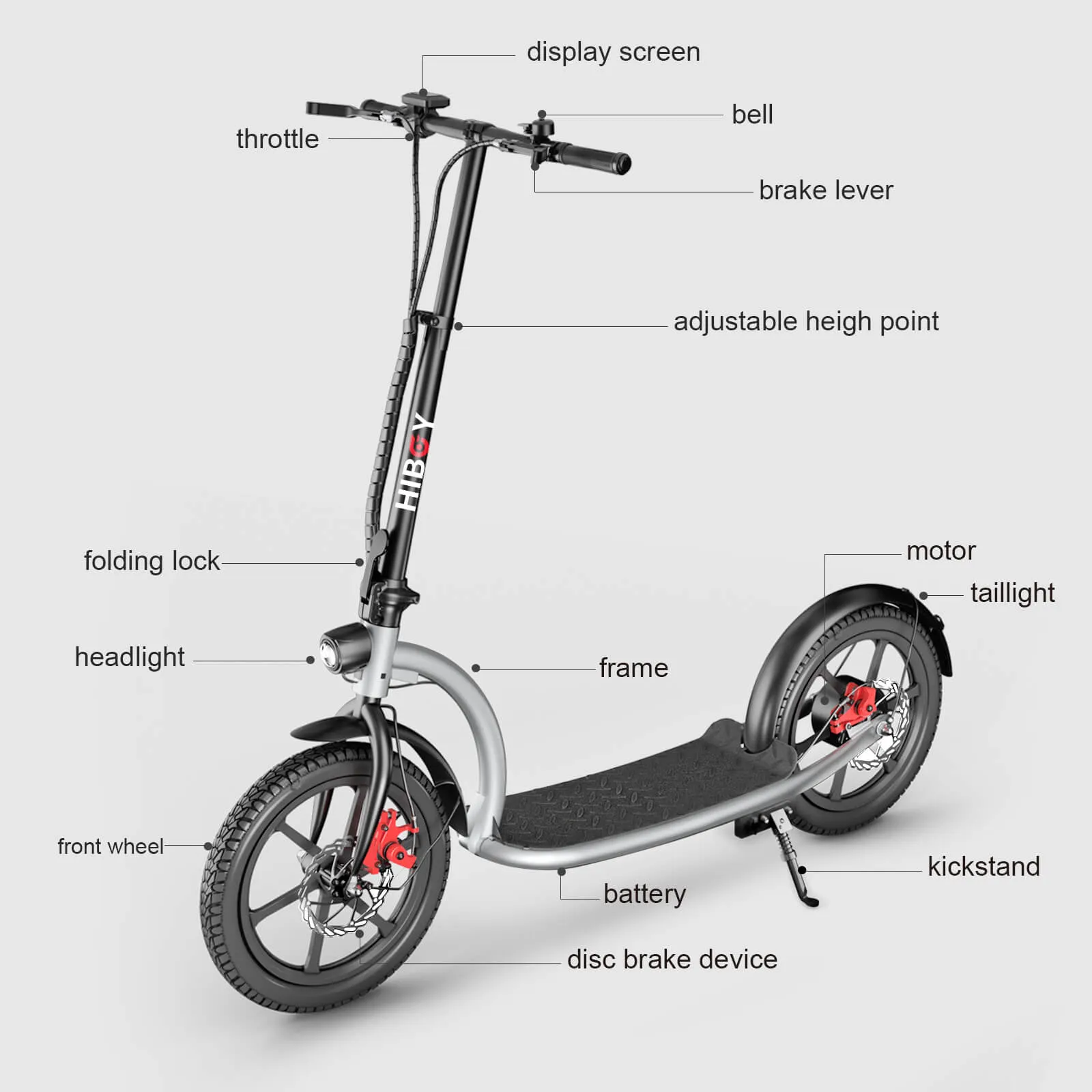 Hiboy VE1 Pro 48V/10Ah 500W Electric Scooter