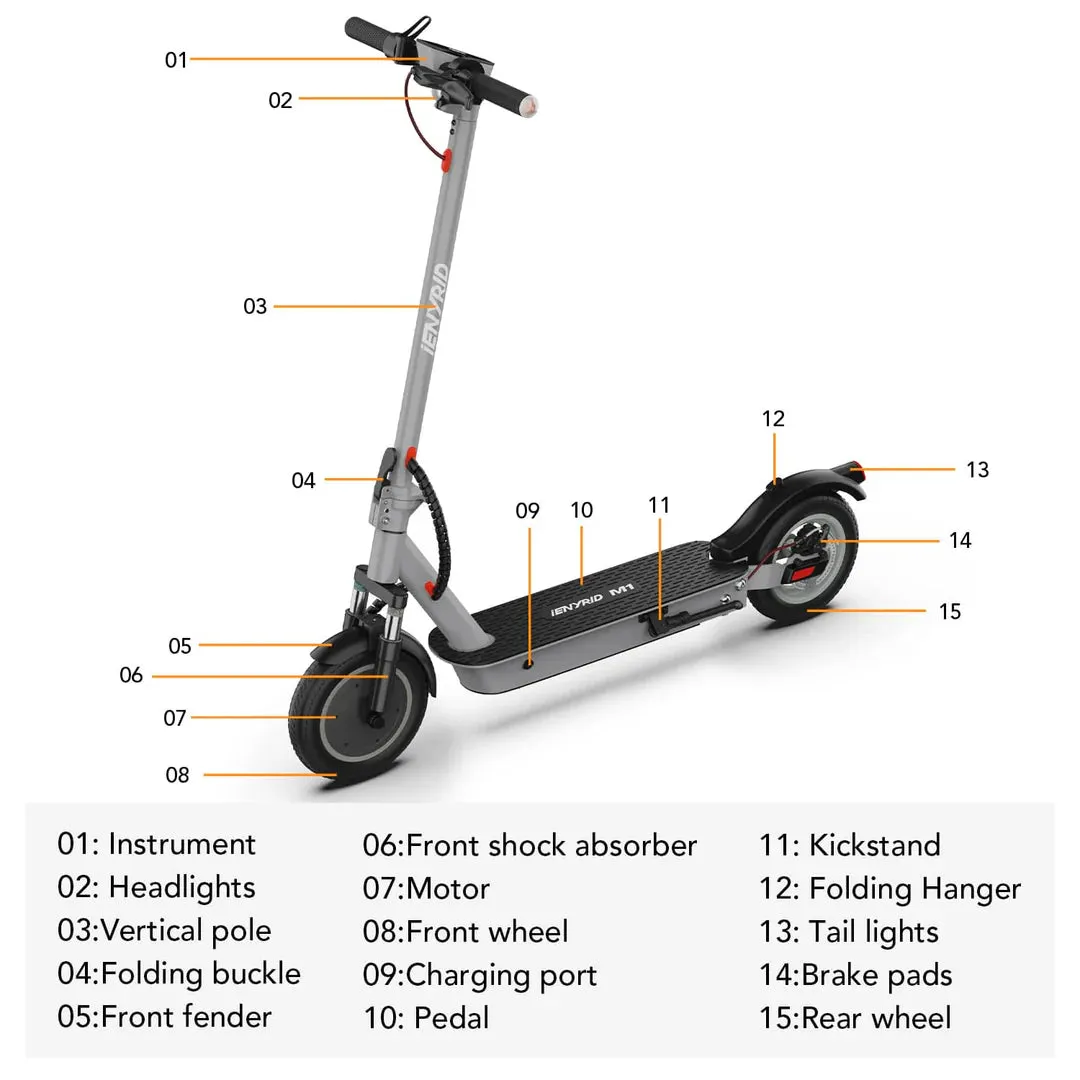 iENYRID M1 36V/12.5Ah 500W Electric Scooter