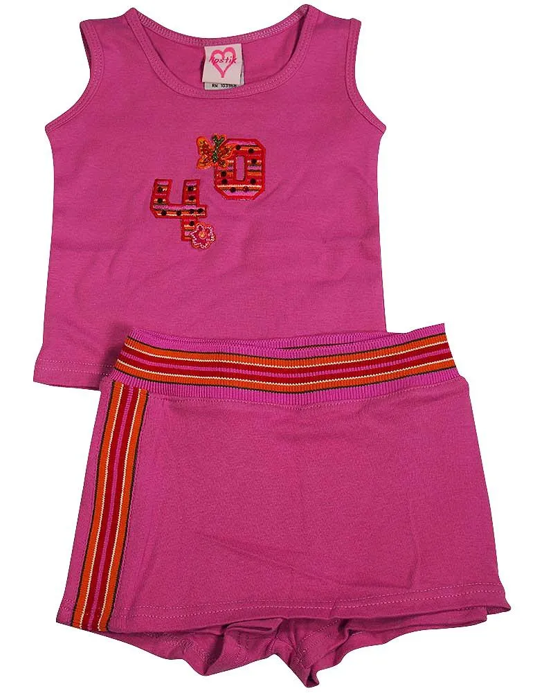 Lipstik - Baby Girls 2 Piece Skort Set