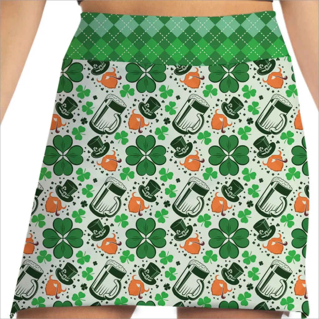 LUCKY CHARMS GREEN SKORT