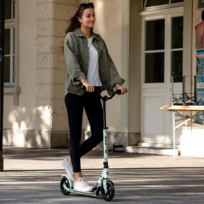 Micro Speed Deluxe Medium-Sized Kick Scooter with Bicycle-Style Handlebar