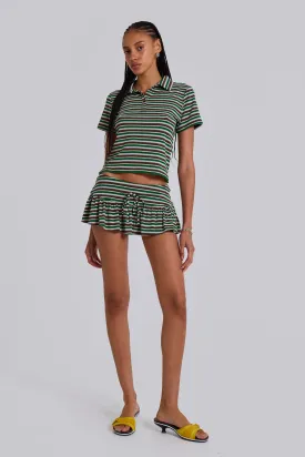 Mila Stripe Mini Skort