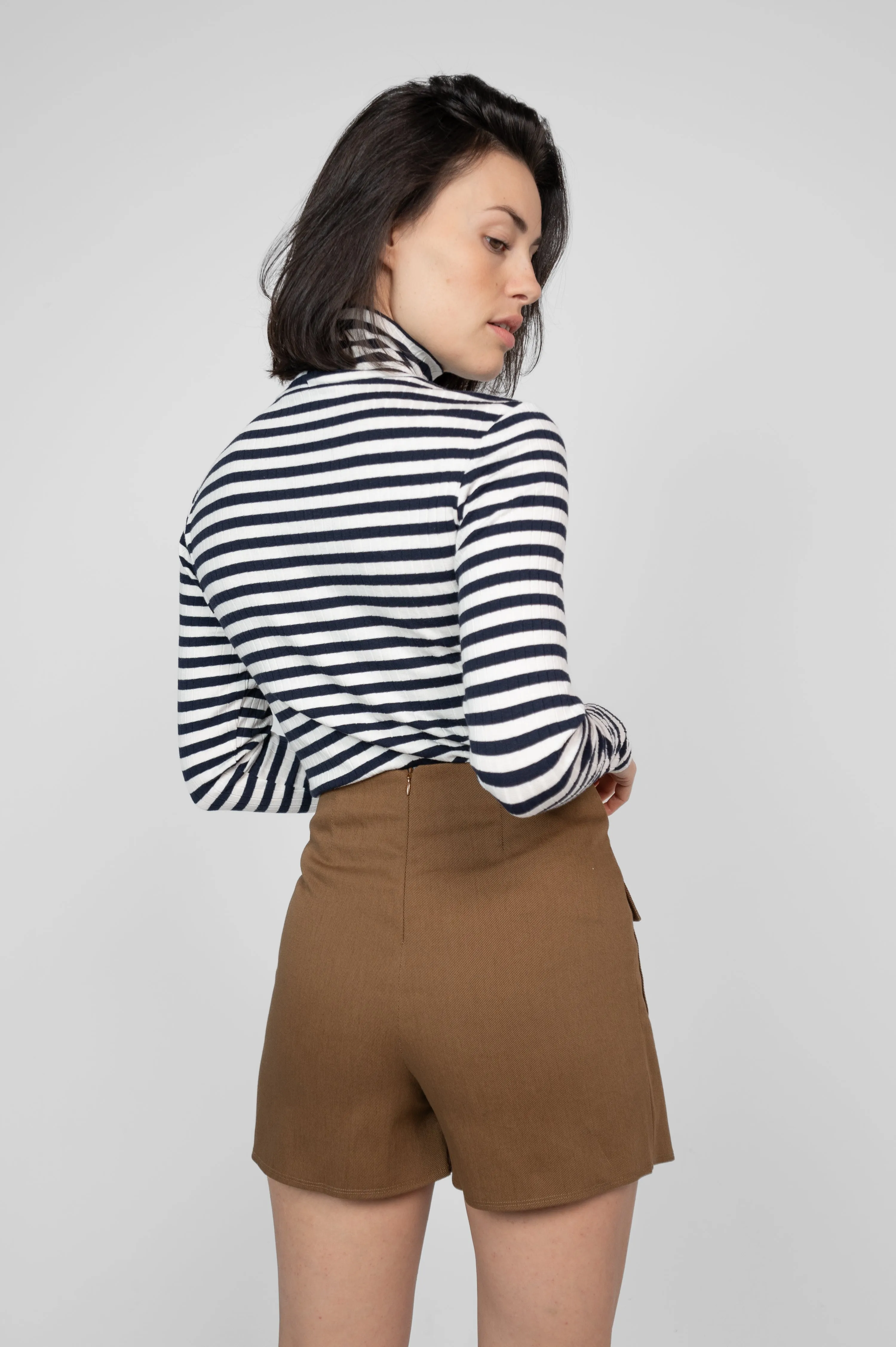 Organic Cotton Skort Brown