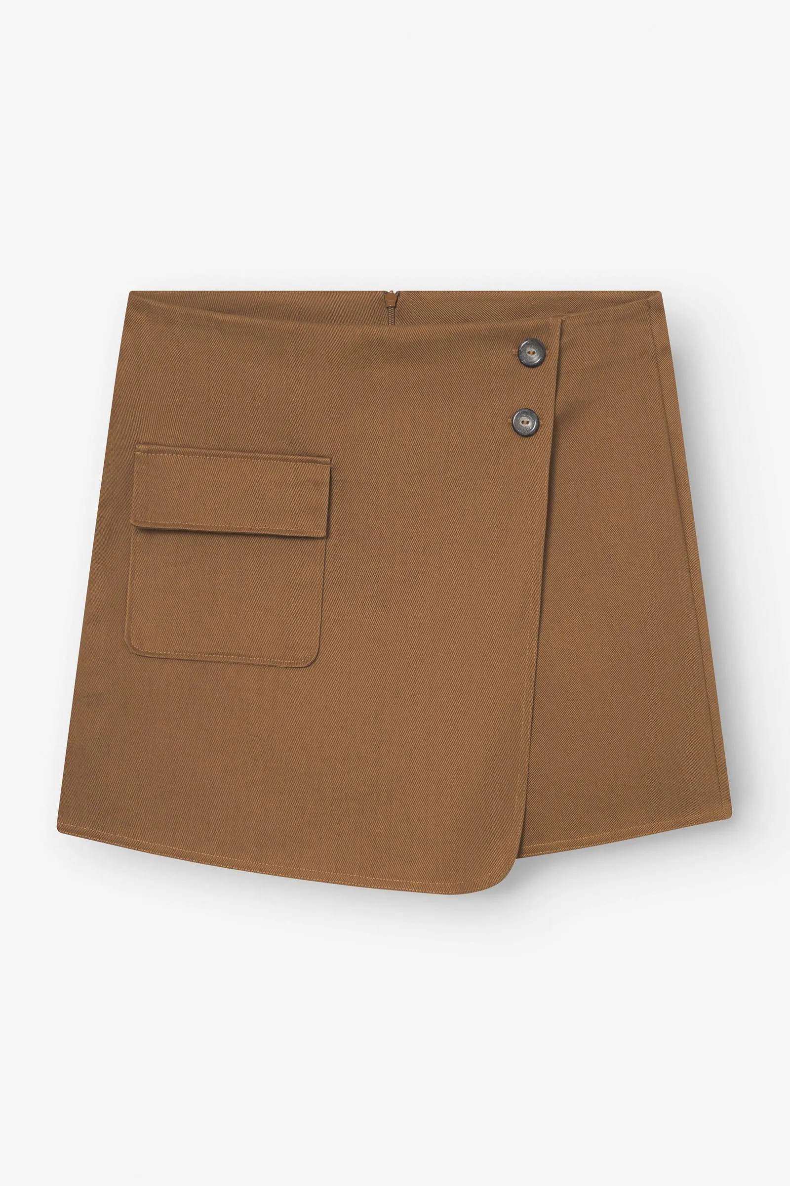 Organic Cotton Skort Brown