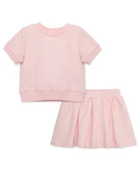 Pink 2-Piece Infant Skort Set (12M-24M)