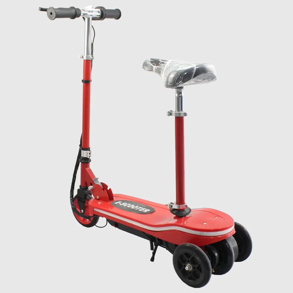 Red Kick E-Scooter Electric Seat Foldable Kids Electric Scooter