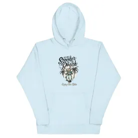 Riding Scooter On The Beach Hoodie