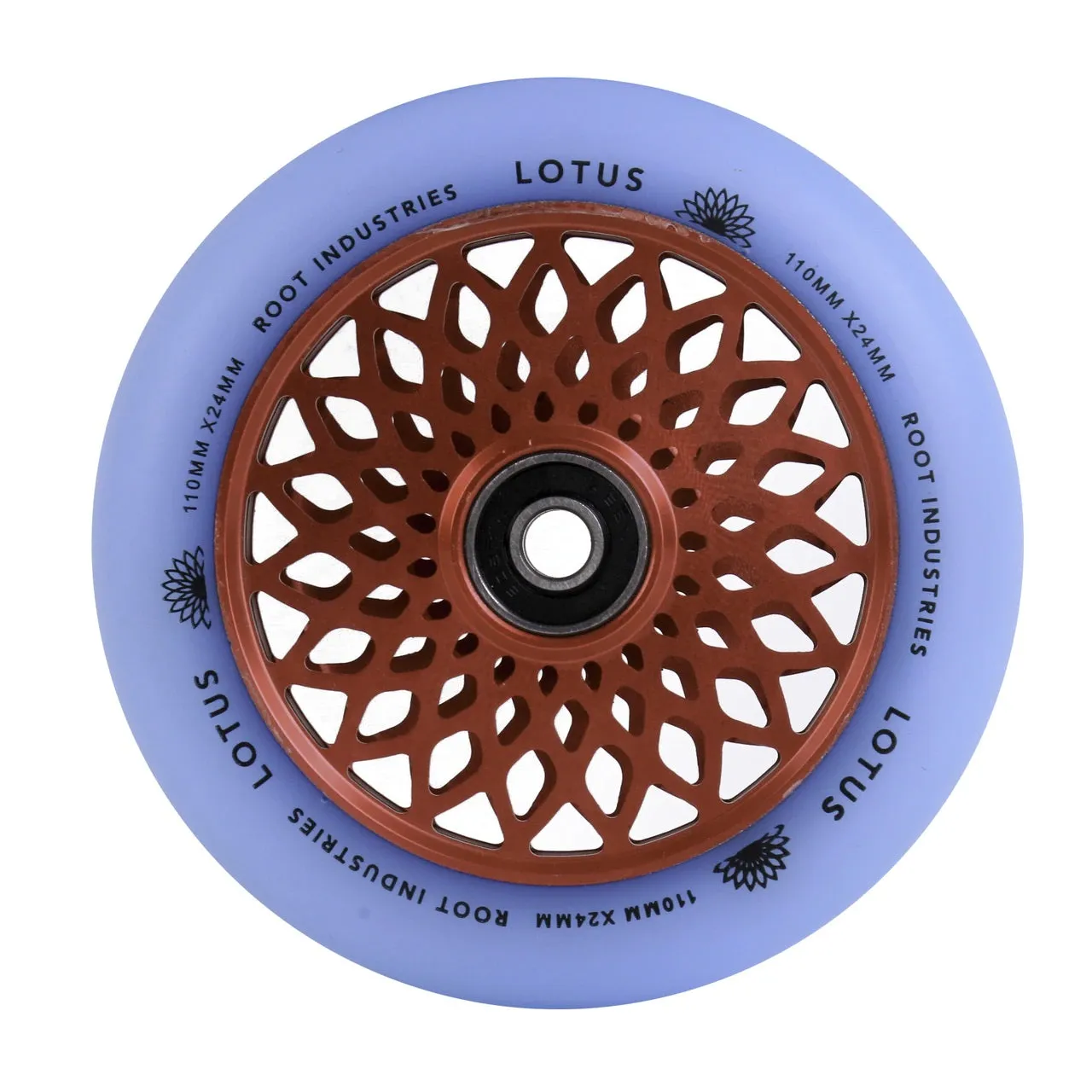 Root Industries 110mm X 24mm Lotus Wheels - Isotope/Pink (Pair)