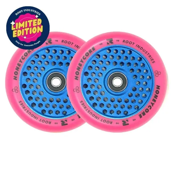 Root Industries HoneyCore Wheels 110mm - Pink/Blue