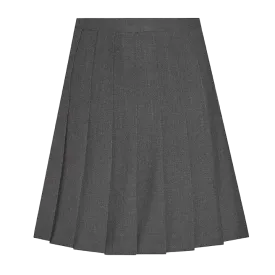 Senior Stitched Down Knife Pleat Skirt - Grey