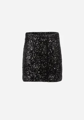 Sequined Mini Skirt