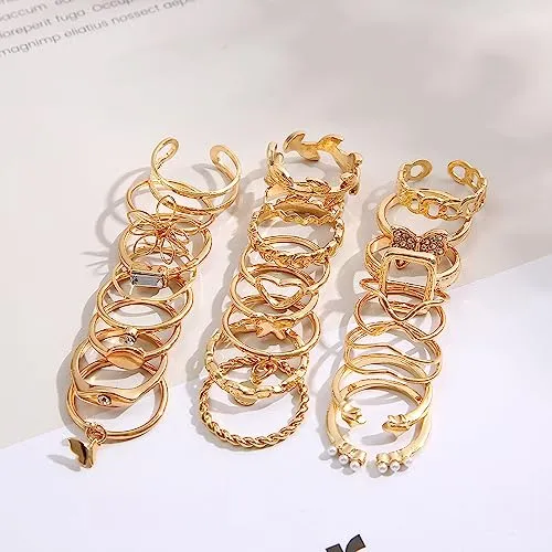 Shining Diva Fashion 23 Pcs Latest Stylish Rings for Women and Girls (14842r)