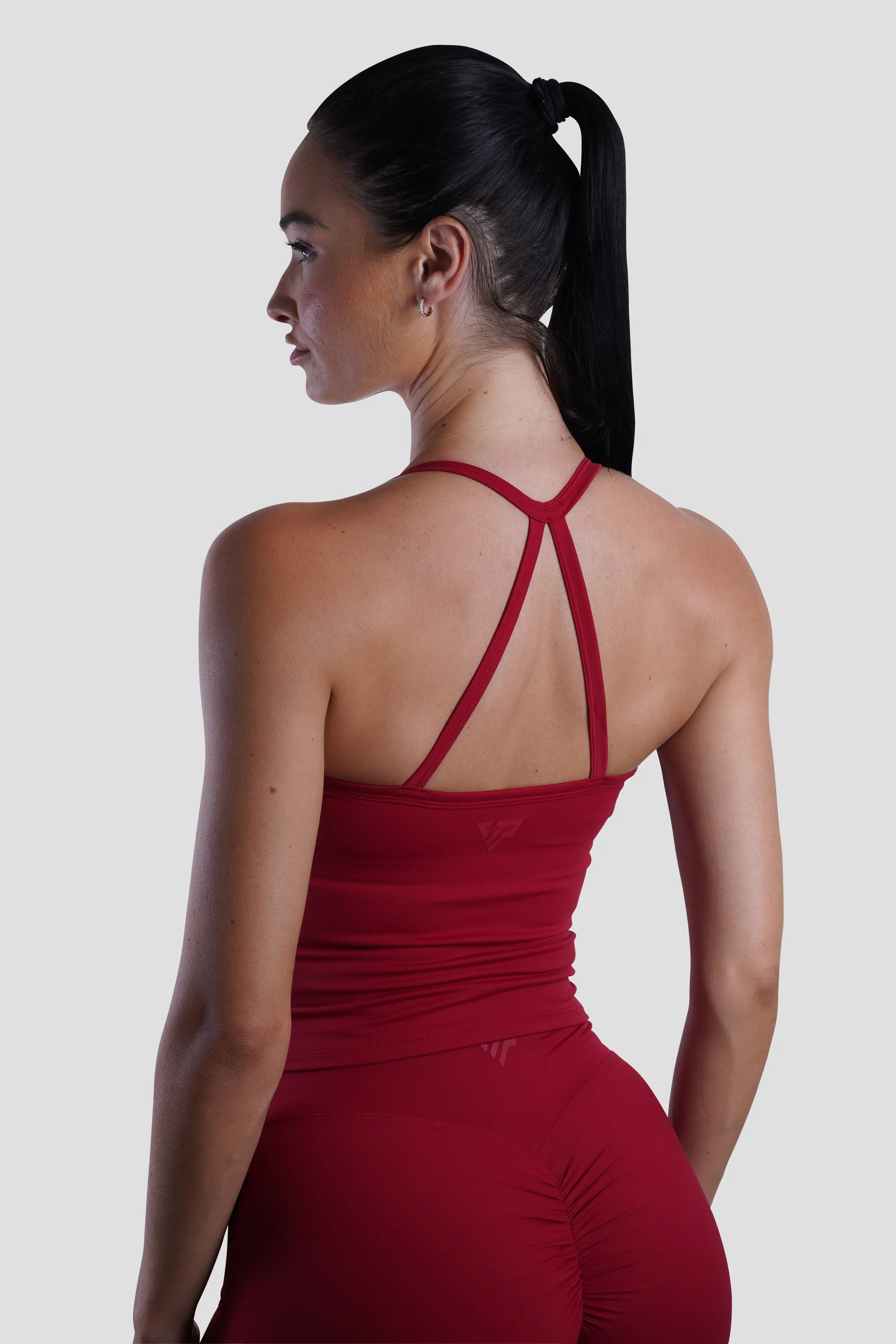 SLEEK TANK TOP - DARK RED