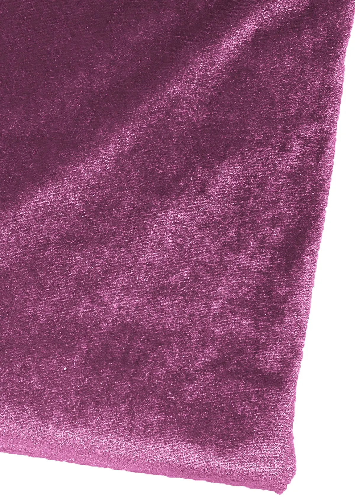 Soft Velvet Fabric Luxury Soft Touch Velour 60" Plain Dyed Spandex 1-Way Stretch