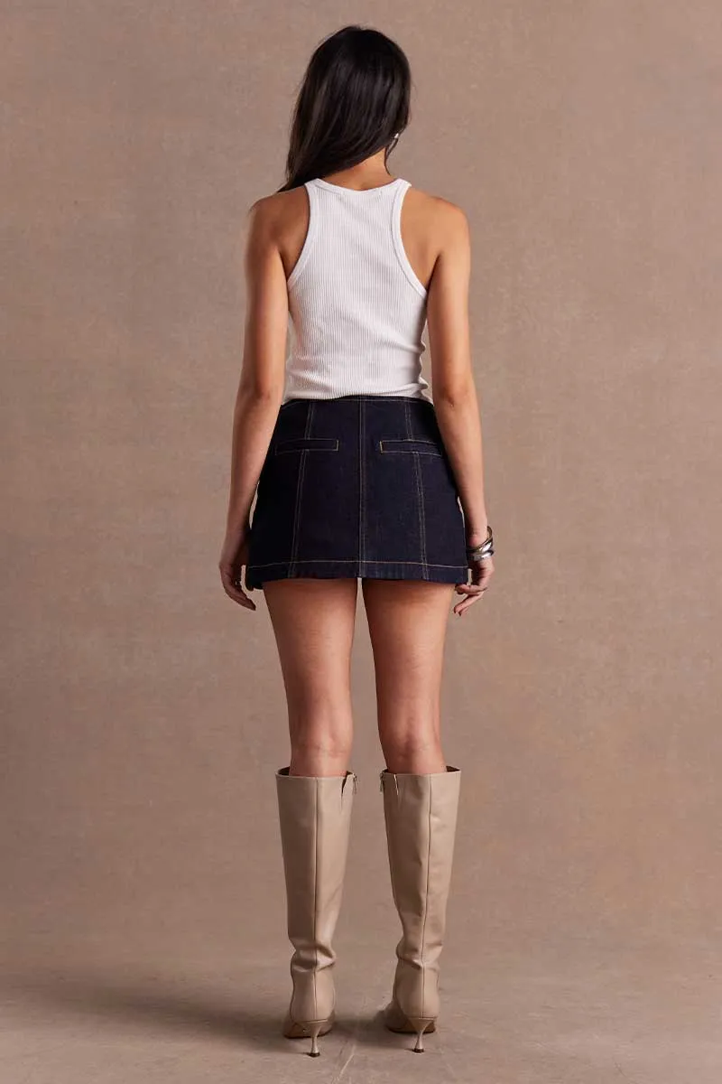 SOVERE / DUSK DENIM SKORT - INK