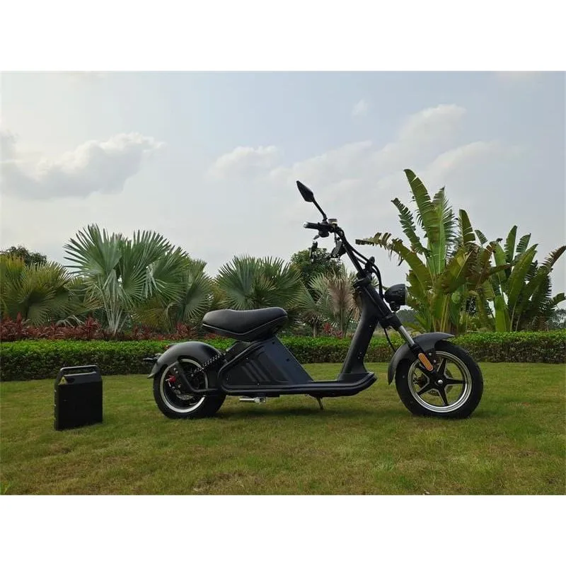 SoverSky M2 60V 3000W Fat Tire Electric Chopper Scooter - SOV-M2-3000W-RED