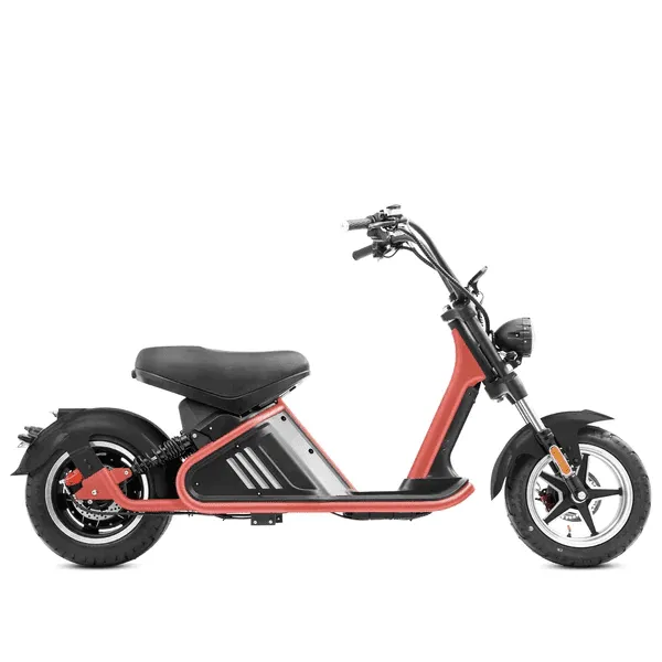 SoverSky M2 60V 3000W Fat Tire Electric Chopper Scooter - SOV-M2-3000W-RED