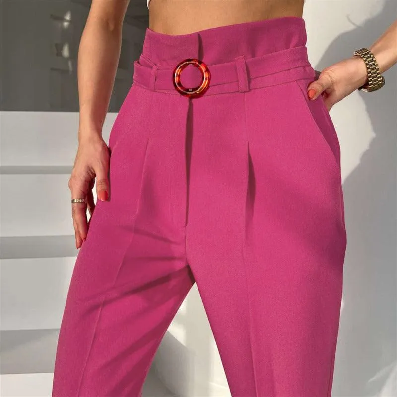 Stylish Front Pleated Women's Pants