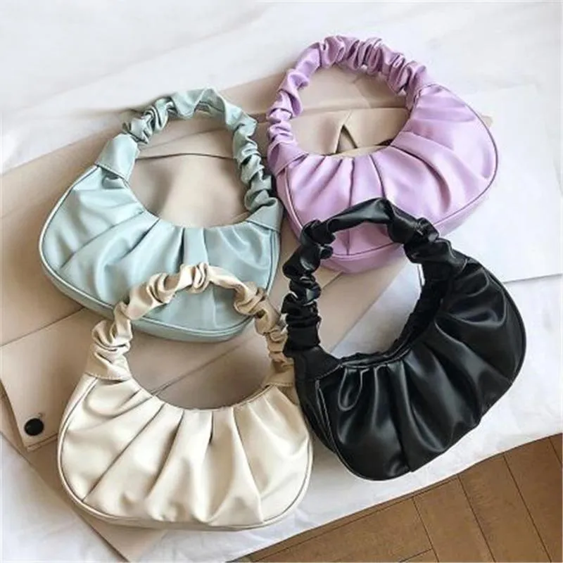 Stylish Pleated Mini Shoulder Bag