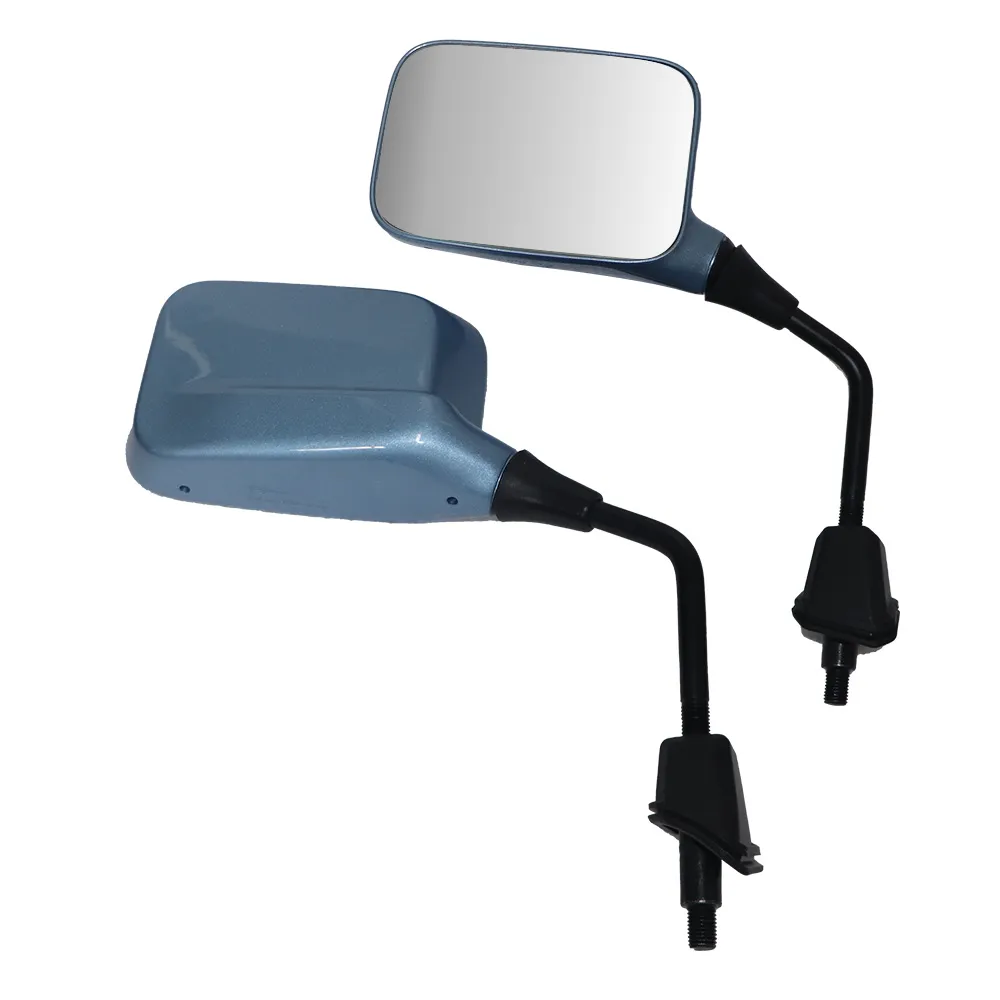 TVS IQUBE Mint Blue Coloured Mirror - Durable, Adjustable, and Easy to Install