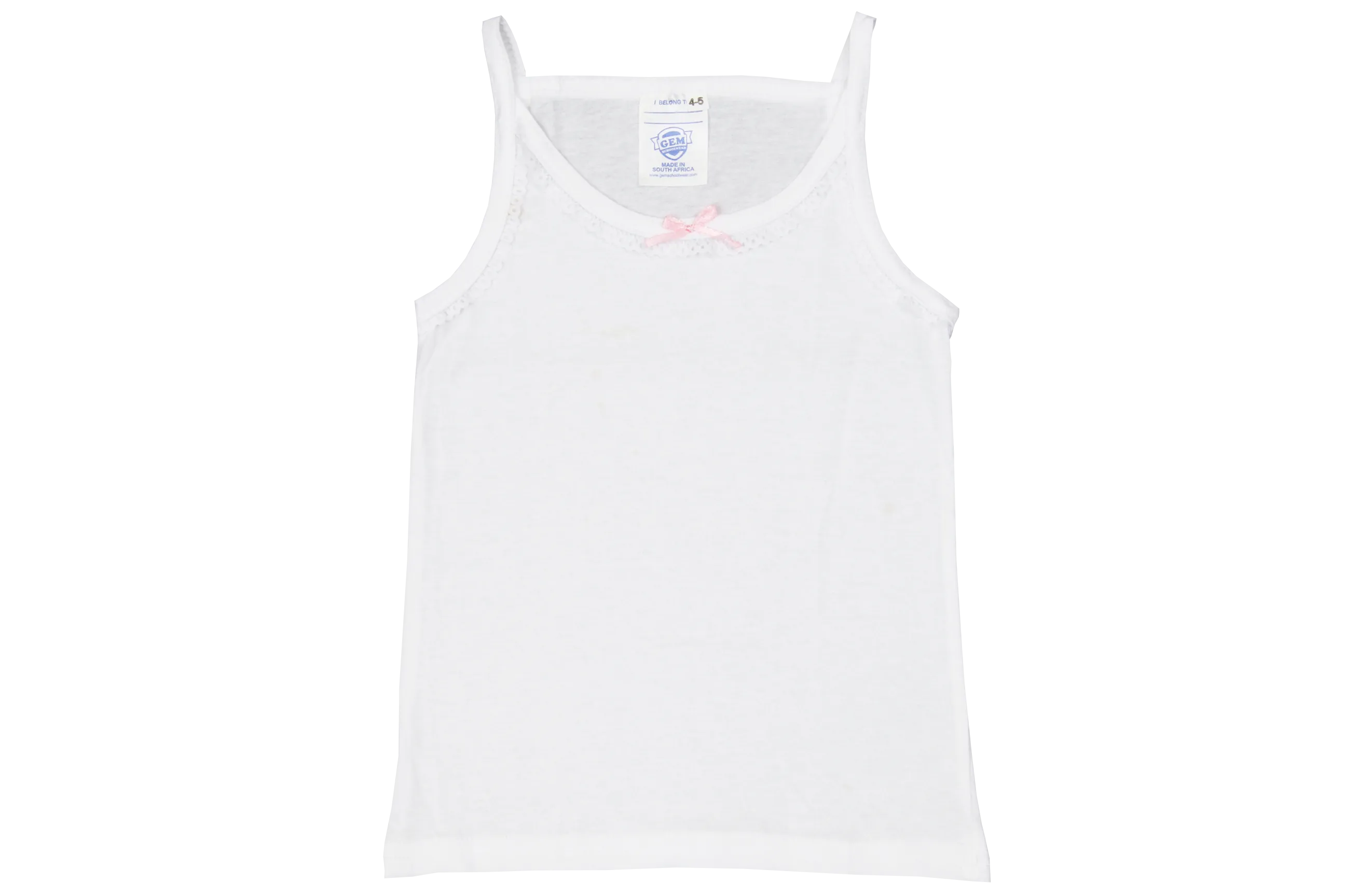 Vest Girls (2pk) - White